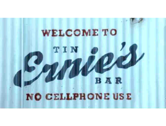 Ernie's Tin Bar $40 gift card with 2 T-Shirts
