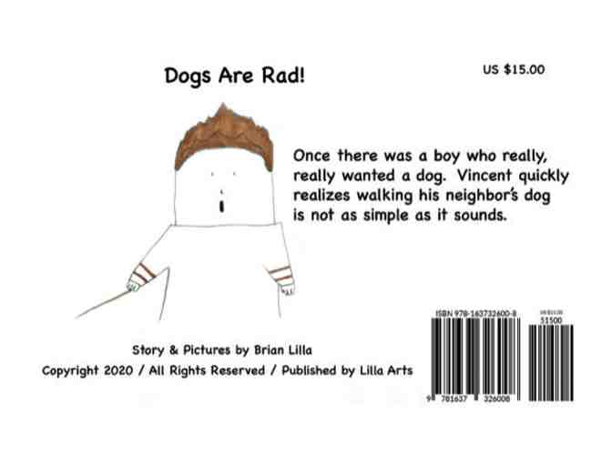 Dogs Are Rad! Children's Book, Signed by Author + Build the Robot Paperback