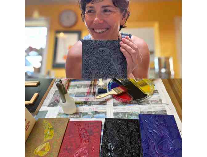 Barn Owl at Alston Park, Japanese Woodblock Print, by SBS Parent