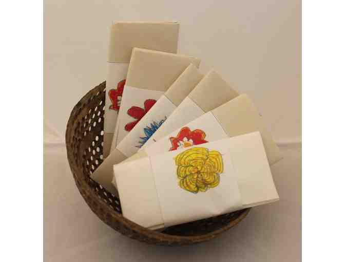 Basket of Six Handmade Flower Seed Packets