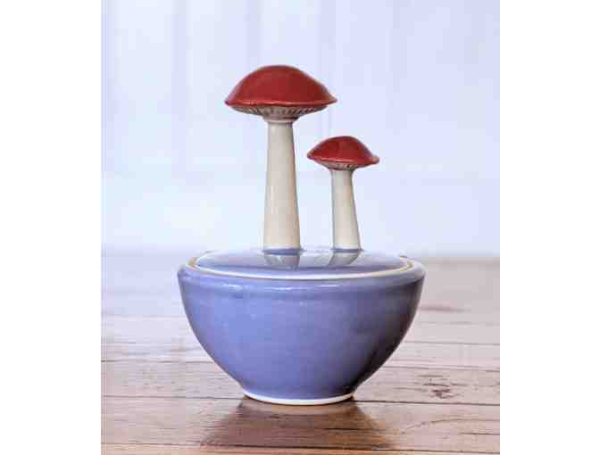 Handmade Mushroom Salt Cellar by Laura Begley Ceramics