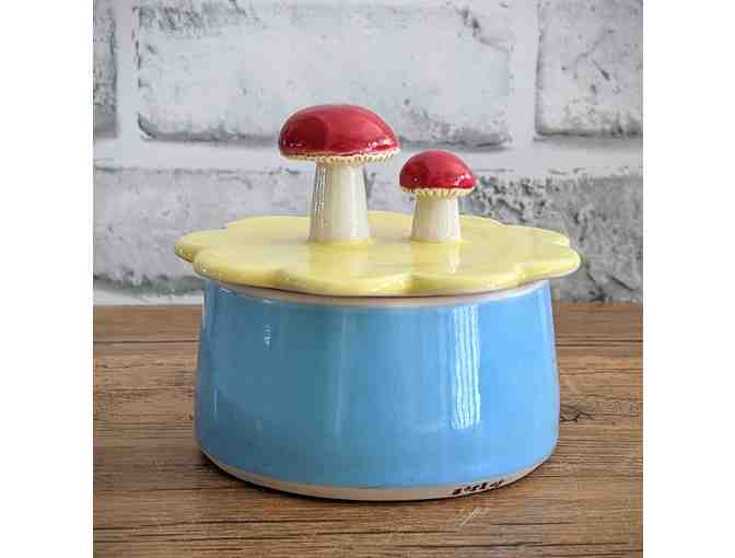 Handmade Mushroom Butter Bell by Laura Begley Ceramics