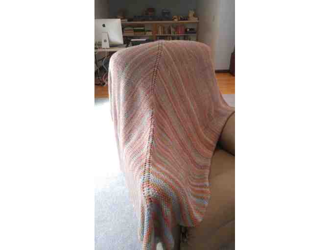 Hand Knit Throw Blanket