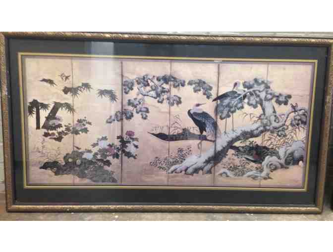 Pair of Framed Oriental Panels