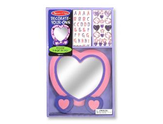 Melissa & Doug Decorate Your Own Heart Mirror