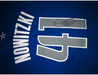 An Official Dallas Mavericks Jersey signed by Dirk Nowitzki