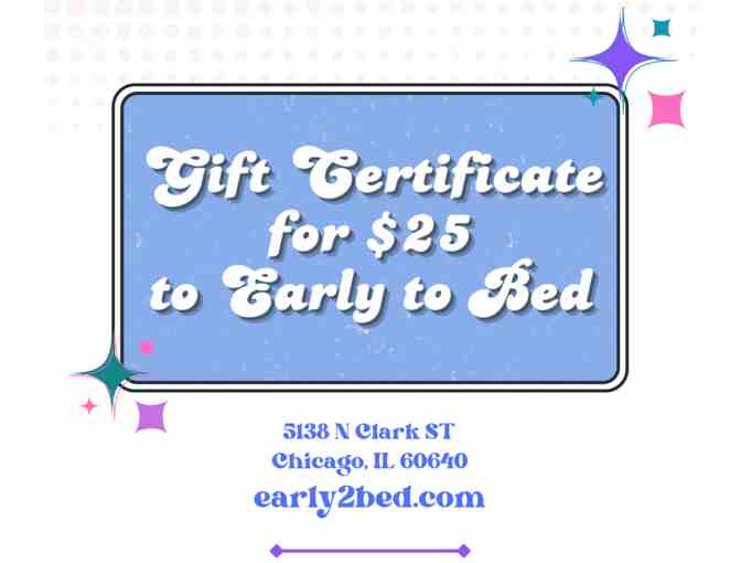 Gift Card to Early To Bed - Photo 1