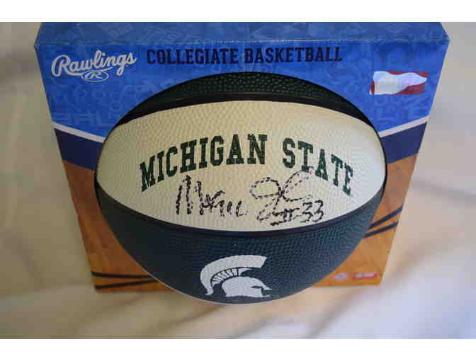 Magic Johnson Autographed Michigan State Basketball