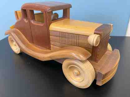 Handcrafted Wood Antique Car