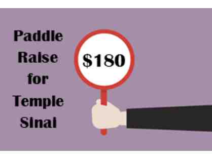 Paddle Raise for Temple Sinai - $180