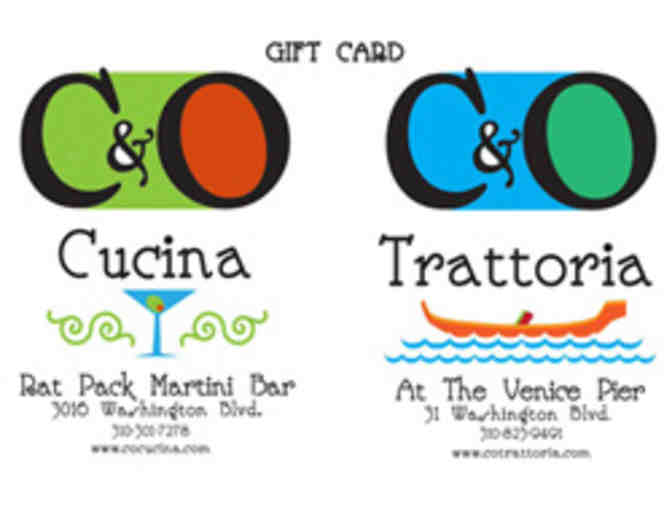 $30 Gift Card to C&O Trattoria or C&O Cucina