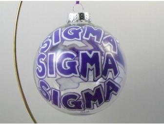 Licensed Hand-painted Tri Sigma Ornament