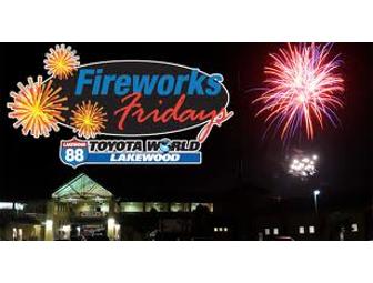 BlueClaws 4 Pack:  August 24, 2012 Fireworks