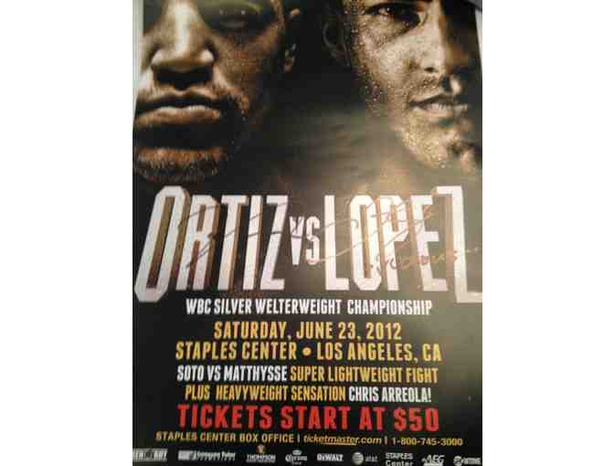 Victor Ortiz Signed Poster