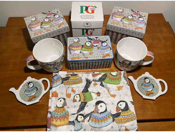 Woolly Puffins Complete Tea Set