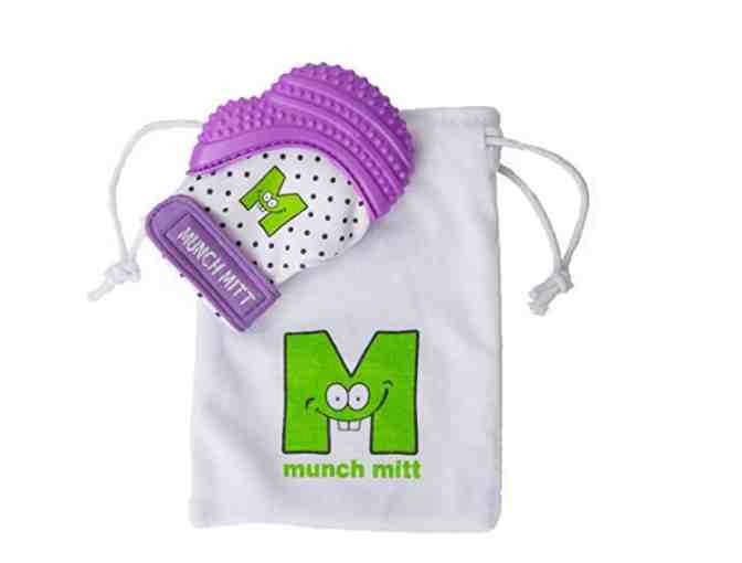 Munch Mitt Baby Teething Mitten - Purple