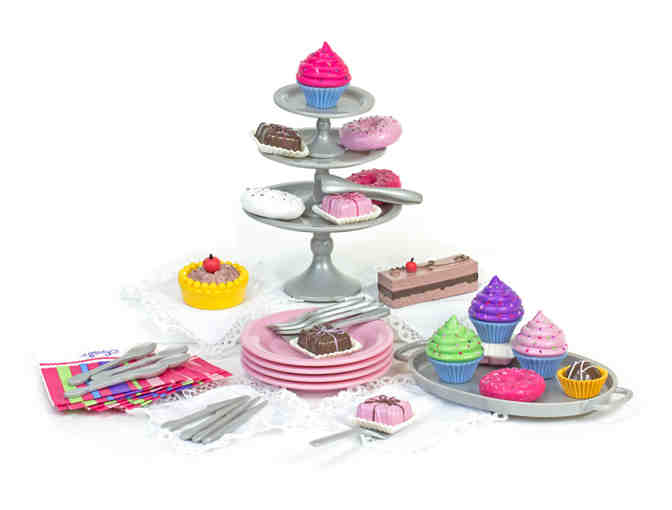 Sophia's - Tea and Treat Set, Baking Accessories AND Dessert Display Set for 18 inch dolls