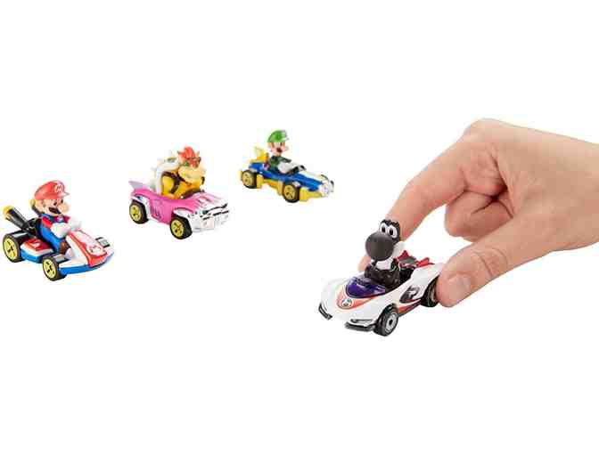 Hot Wheels Mario Kart Diecast - 4 Car Pack