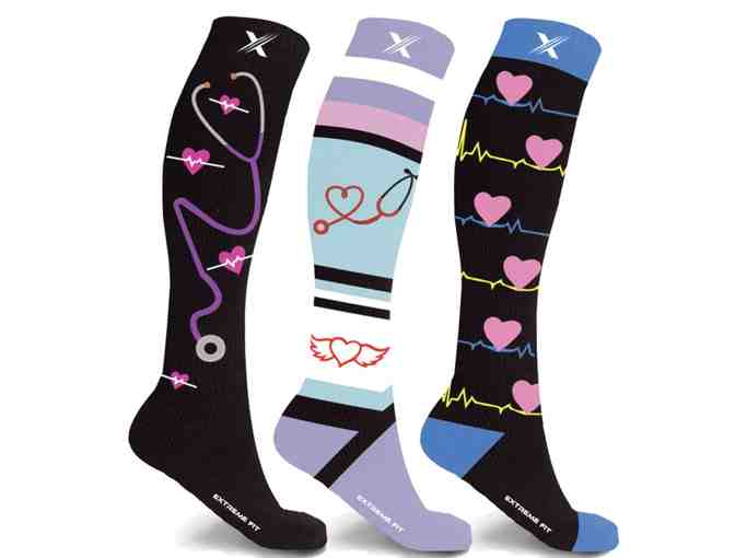 Thera RX Compression Socks-Love and Care (L/XL) ( 3 Design Pack)