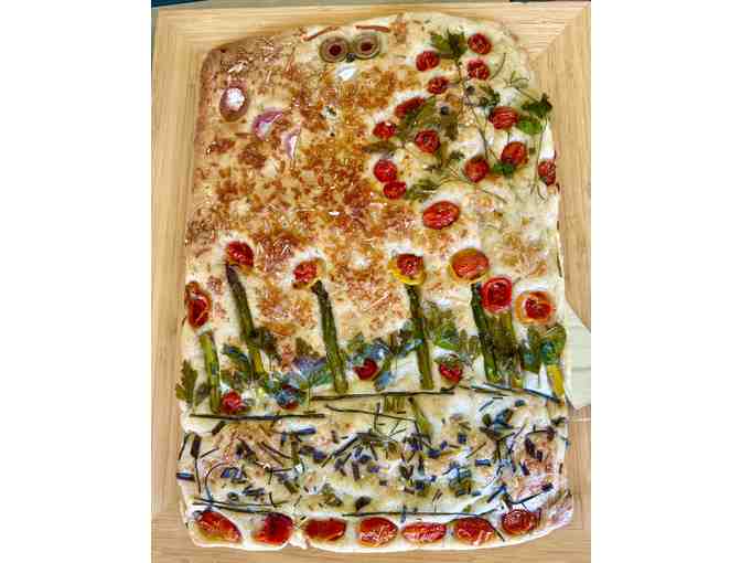 Focaccia Bread Garden Art Design Class and Lunch for Four (4)