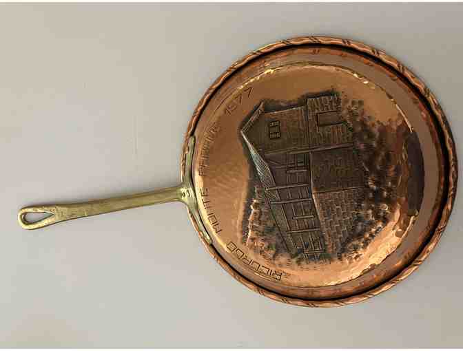 Vintage Copper Skillet 'Ricordo Monte Parrone 1977'