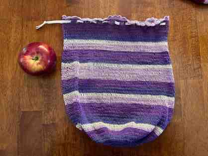 Purple/Lavender Hand-Crocheted Produce Bag