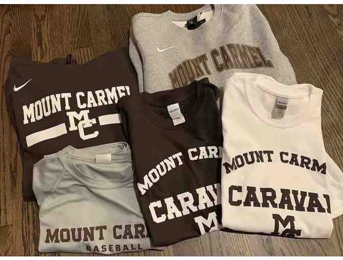 Mount Carmel Swag -2 Nike sweatshirts, Athletic shirt, 2 Caravan pride t-shirts