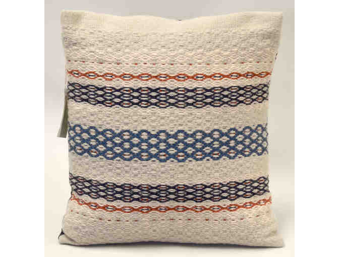 Woven Pillow in Rosepath Technique by Rosemay Roehl
