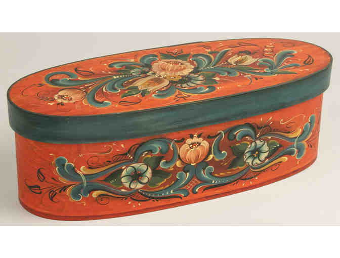 Bentwood Box with Gudbrandsdal Rosemaling by Barbara Wolter