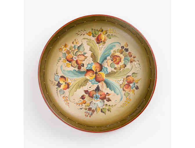 Bowl with Telemark Rosemaling by the Olsen Twins