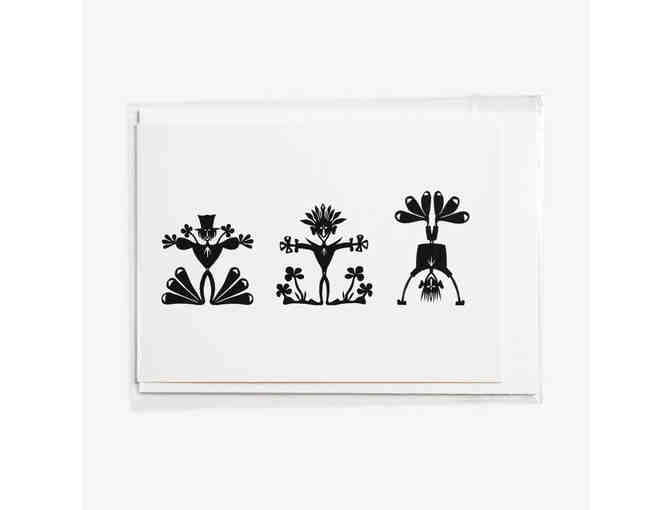 Set of Four Blank Cards with Paper Cut Designs by Danish Artist Torben Jalstrom Clausen