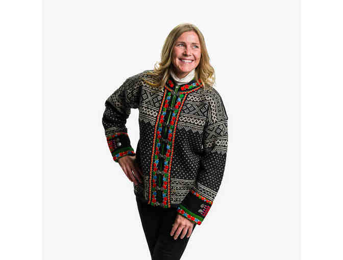 Vintage Norwegian Wool Cardigan Sweater