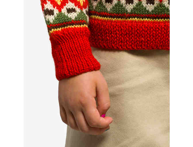 Child's red Norwegian sweater