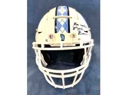 UNC Game Day Helmet Autographed by Hall of Fame Coach Mack Brown