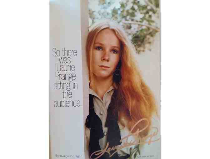 1970 TV Guide & 'The Name of the Game' photo, autographed by Laurie Prange