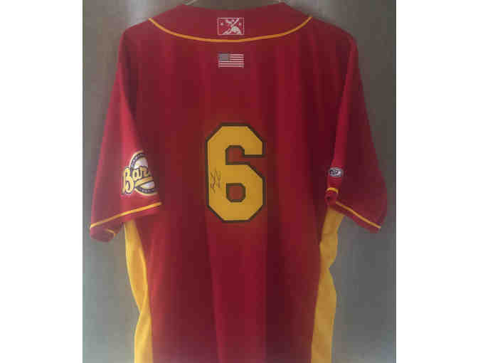 Birmingham Barons Official RED/Gold Autographed Jersey #6