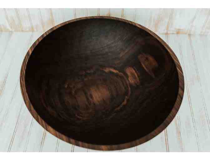 Black Walnut 17-inch Serving Bowl