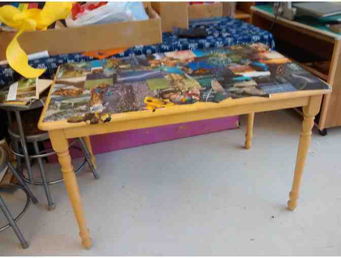 Decoupage Table Classroom Creation Made by Middle School Students