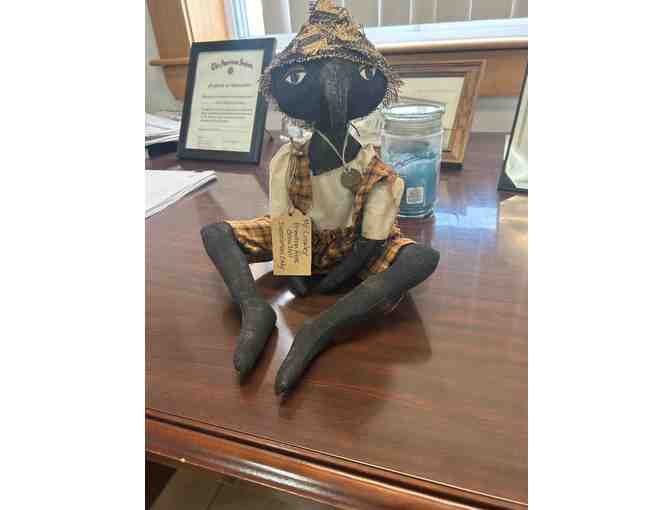 Mr. Crowley Primitive/Folk Crow Doll Made Locally! Decoration Only