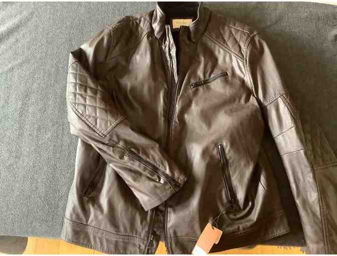 Imitation leather mens jacket NWT - Photo 1