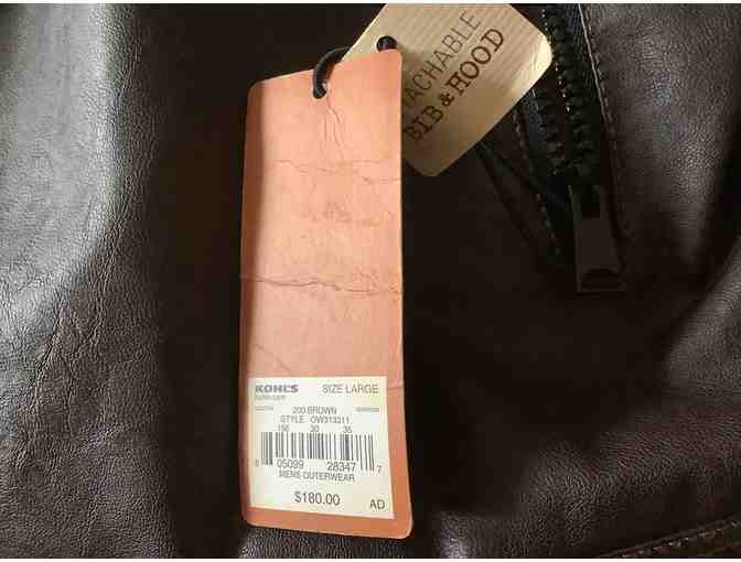 Imitation leather mens jacket NWT - Photo 2