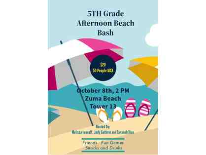 5th Grade Afternoon Beach Bash