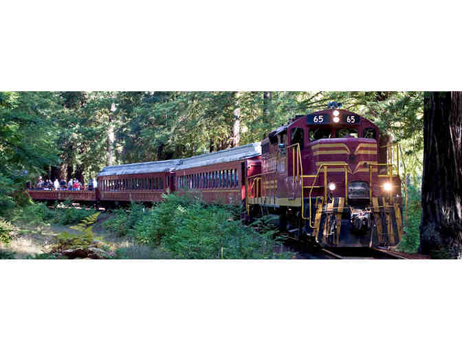 Two roundtrip tickets on the Historic Skunk Train