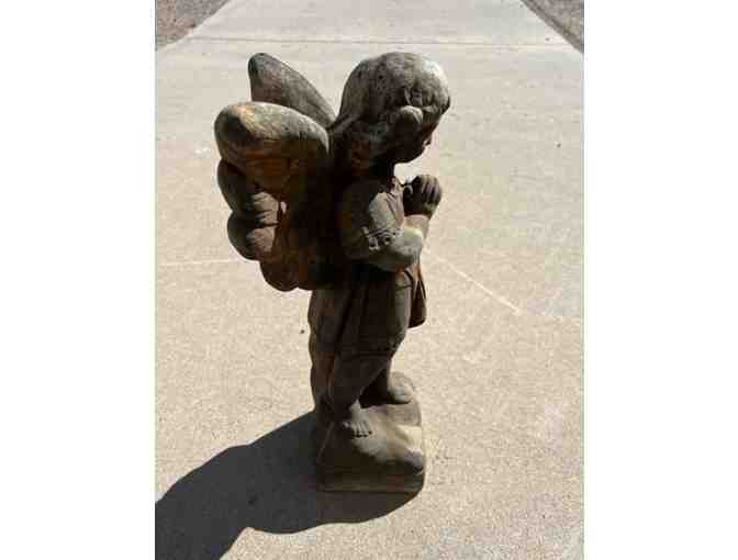 Praying Angels (Set of 2) â Concrete Garden Angels with beautiful patina.