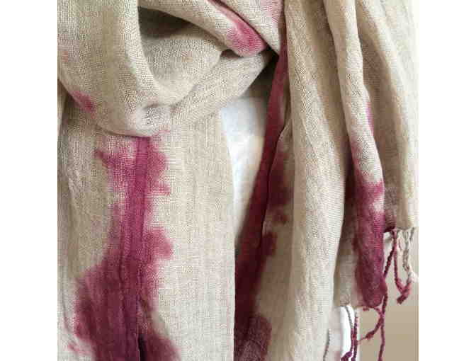 Hand-dyed Linen Scarf