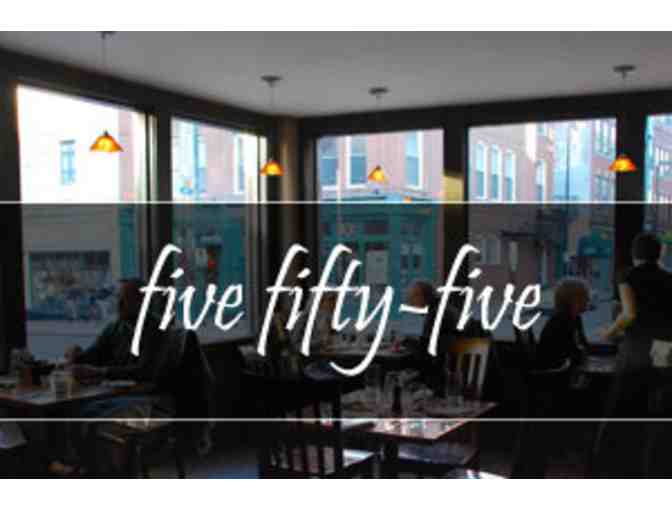 Five Fifty-Five Restaurant gift certificate