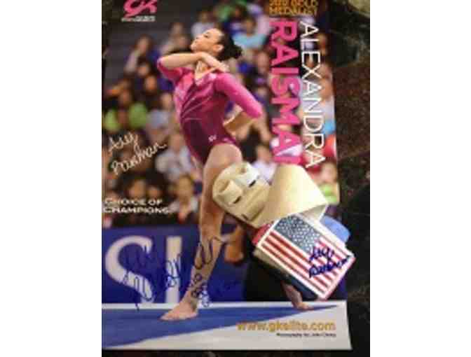 Aly Raisman Autographed Gymnastic Grip & Poster