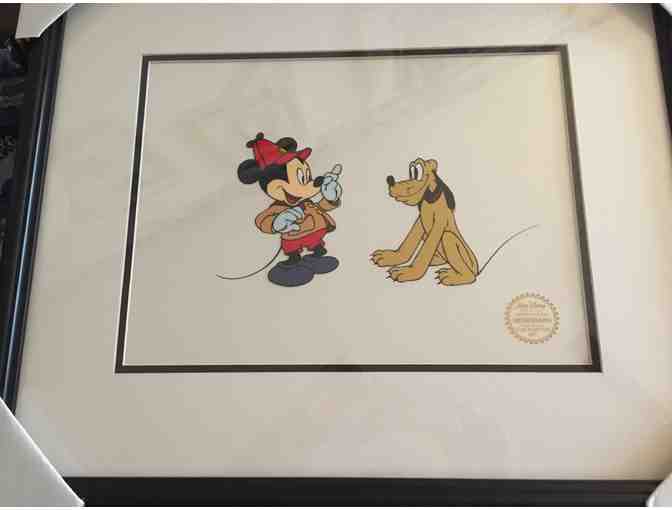 'The Pointer' Serigraph (Mickey & Pluto)