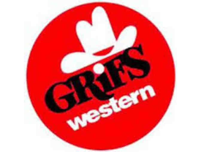 $25 Dollar Gift Certificate to Grifs Western (Feed Store Only)