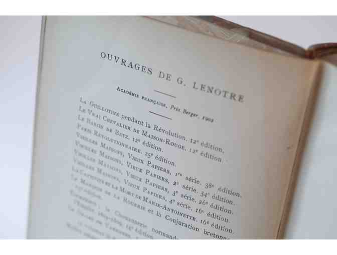 Revolutionary Paris by G. Lenotre, 1910 French edition